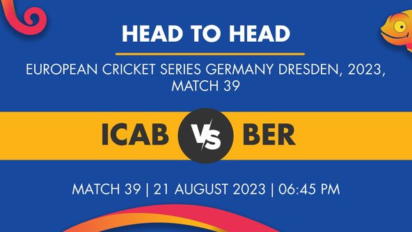 ICAB vs BER Player Stats for Match 39, ICAB vs BER Prediction Who Will Win Today's European Cricket Series Germany, Dresden Match Between ICA Berlin and Berlin CC