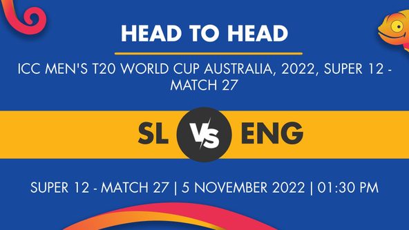 SL vs ENG Player Stats for Super 12 - Match 27 - Who Will Win Today's ICC Men's T20 World Cup, Australia Match Between Sri Lanka and England