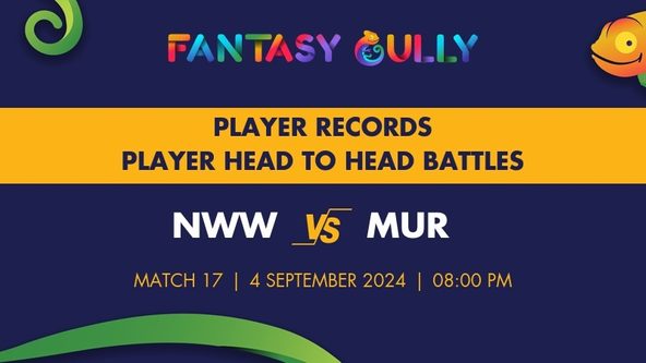 NWW vs MUR player battle, player records and player head to head records for Match 17, Ireland Inter-Provincial T20 Trophy 2024