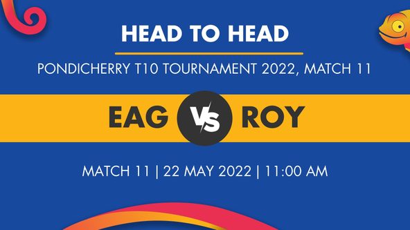 EAG vs ROY Player Stats, Match 11 - Who Will Win Today’s Pondicherry T10 Tournament Match Between Eagles and Royals