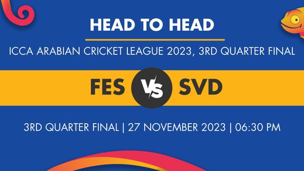 FES vs SVD Player Stats for 3rd Quarter Final, FES vs SVD Prediction Who Will Win Today's ICCA Arabian Cricket League Match Between Fly Emirates and Seven Districts