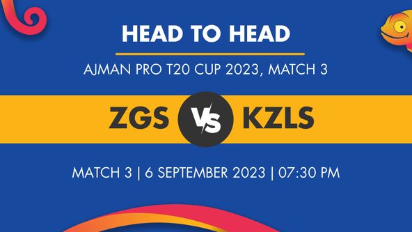 ZGS vs KZLS Player Stats for Match 3, ZGS vs KZLS Prediction Who Will Win Today's Ajman Pro T20 Cup Match Between Z Games Strikers and Kabul Zalmi