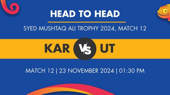 KAR vs UT Player Stats for Match 12, KAR vs UT Prediction Who Will Win Today's SMA Trophy Match Between Karnataka and Uttarakhand