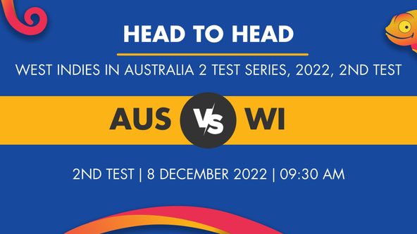 AUS vs WI Player Stats for 2nd Test - Who Will Win Today's WI in AUS, 2 Tests Match Between Australia and West Indies