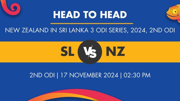 SL vs NZ Player Stats for 2nd ODI, SL vs NZ Prediction Who Will Win Today's NZ in SL, 3 ODIs Match Between Sri Lanka and New Zealand