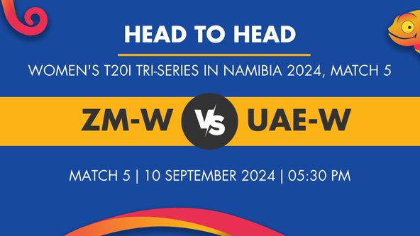 ZM-W vs UAE-W Player Stats for Match 5, ZM-W vs UAE-W Prediction Who Will Win Today's Women's T20I Tri-Series in Namibia Match Between Zimbabwe Women and United Arab Emirates Women