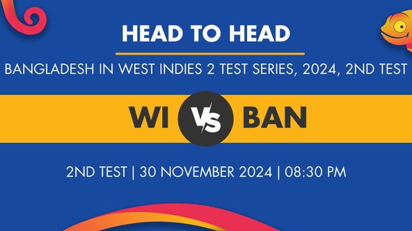 WI vs BAN Player Stats for 2nd Test, WI vs BAN Prediction Who Will Win Today's BAN in WI, 2 Tests Match Between West Indies and Bangladesh