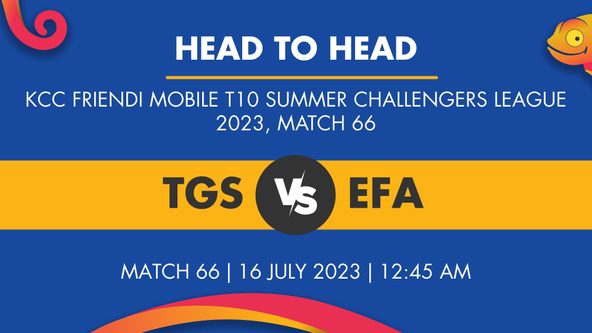 TGS vs EFA Player Stats for Match 66, TGS vs EFA Prediction Who Will Win Today's KCC FRiENDi mobile T10 Summer Challengers League Match Between Toyota TGS and Ecovert FM Asians