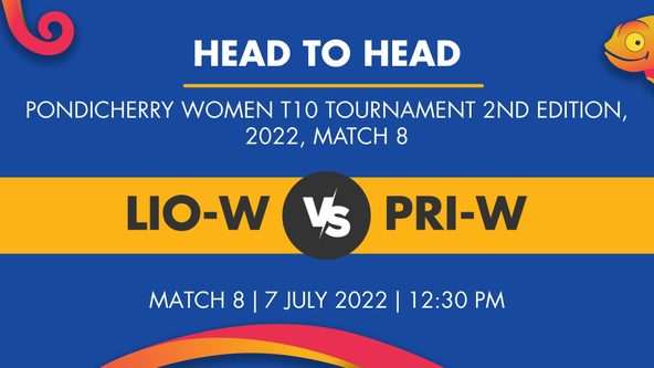 LIO-W vs PRI-W Player Stats for Match 8 - Who Will Win Today's Pondicherry Women T10 Tournament, 2nd Edition Match Between Lionesses Women and Princess Women