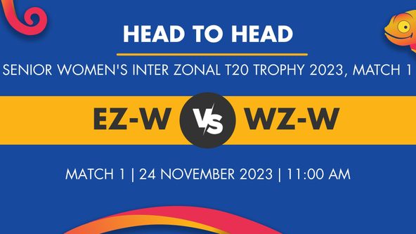 EZ-W vs WZ-W Player Stats for Match 1, EZ-W vs WZ-W Prediction Who Will Win Today's Senior Women's Inter Zonal T20 Trophy Match Between East Zone Women and West Zone Women