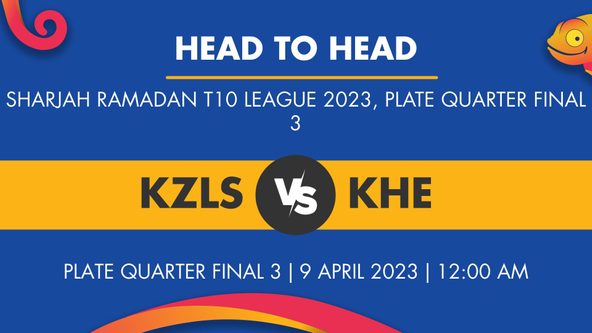 KZLS vs KHE Player Stats for Plate Quarter Final 3, KZLS vs KHE Prediction Who Will Win Today's Sharjah Ramadan T10 League Match Between Kabul Zalmi and Khandan XI