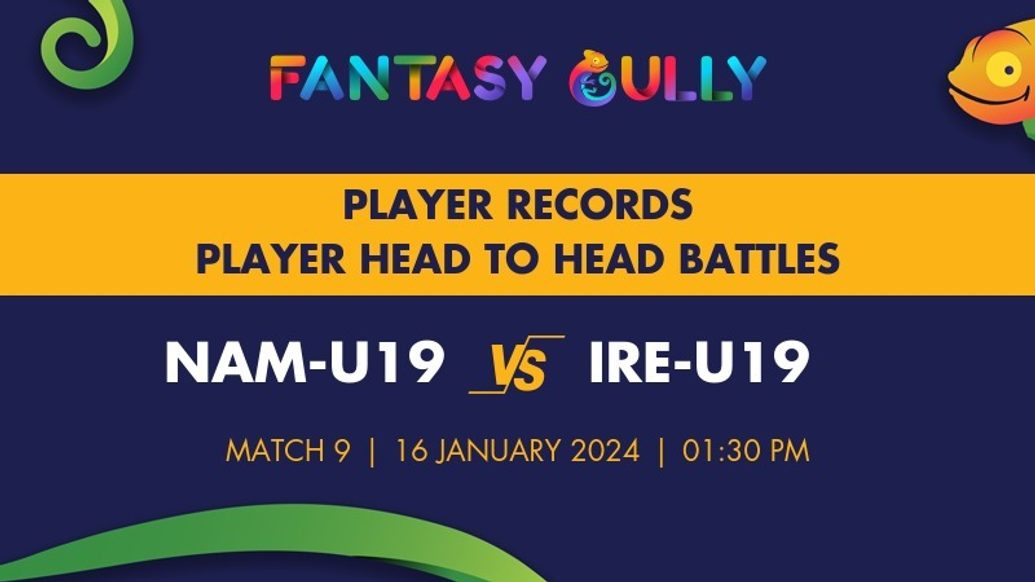 NAMU19 vs IREU19 player battle, player records and player head to