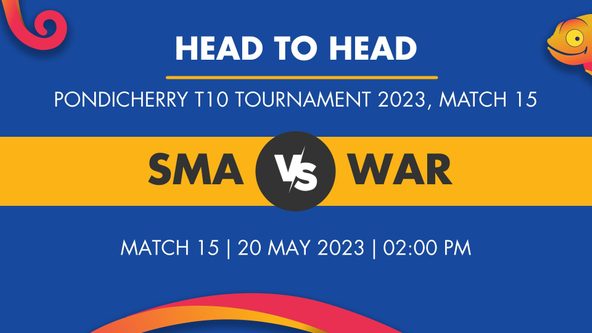 SMA vs WAR Player Stats for Match 15, SMA vs WAR Prediction Who Will Win Today's Pondicherry T10 Tournament Match Between Smashers and Warriors