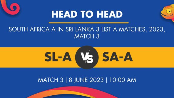 SL-A vs SA-A Player Stats for Match 3, SL-A vs SA-A Prediction Who Will Win Today's SA A in SL, 3 List A Matches Match Between Sri Lanka A and South Africa A