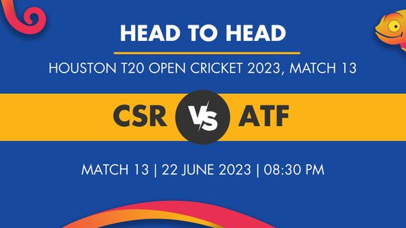 CSR vs ATF Player Stats for Match 13, CSR vs ATF Prediction Who Will Win Today's Houston T20 Open Cricket Match Between Carolina Smashers and Atlanta Fire