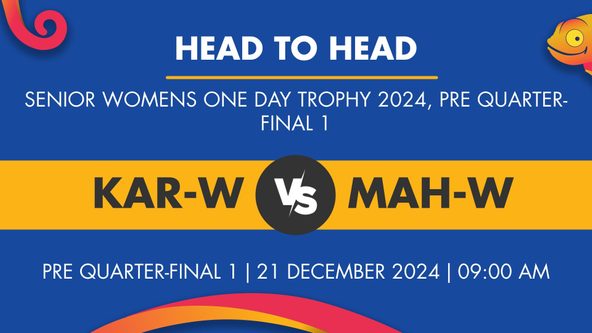 KAR-W vs MAH-W Player Stats for Pre Quarter-final 1, KAR-W vs MAH-W Prediction Who Will Win Today's Senior Womens One Day Trophy Match Between Karnataka Women and Maharashtra Women