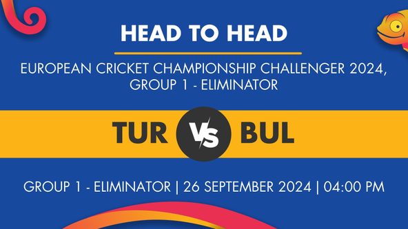 TUR vs BUL Player Stats for Group 1 - Eliminator, TUR vs BUL Prediction Who Will Win Today's European Cricket Championship Challenger Match Between Turkiye and Bulgaria