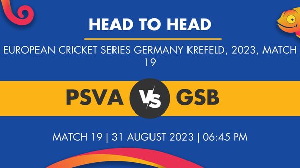 PSVA vs GSB Player Stats for Match 19, PSVA vs GSB Prediction Who Will Win Today's European Cricket Series Germany, Krefeld Match Between PSV Aachen and Golden Star Bonn