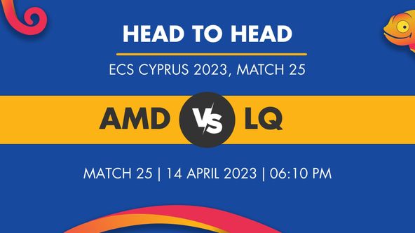 AMD vs LQ Player Stats for Match 25, AMD vs LQ Prediction Who Will Win Today's ECS Cyprus Match Between Amdocs and Limassol Qalandars