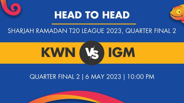 KWN vs IGM Player Stats for Quarter Final 2, KWN vs IGM Prediction Who Will Win Today's Sharjah Ramadan T20 League Match Between Karwan Cricket Club and Interglobe Marine