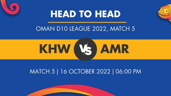 KHW vs AMR Player Stats for Match 5 - Who Will Win Today's Oman D10 League Match Between Khuwair Warriors and Amerat Royals