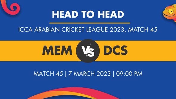 MEM vs DCS Player Stats for Match 45 - Who Will Win Today's ICCA Arabian Cricket League Match Between Mid-East Metals and DCC Starlets