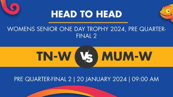 TN-W vs MUM-W Player Stats for Pre Quarter-final 2, TN-W vs MUM-W Prediction Who Will Win Today's Womens Senior One Day Trophy Match Between Tamil Nadu Women and Mumbai Women