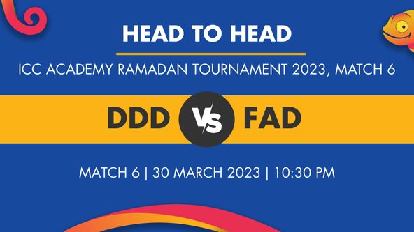 DDD vs FAD Player Stats for Match 6 - Who Will Win Today's ICC Academy Ramadan Tournament Match Between Dubai Dare Devils and First Abu Dhabi Bank