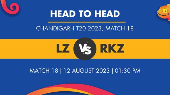 LZ vs RKZ Player Stats for Match 18, LZ vs RKZ Prediction Who Will Win Today's Chandigarh T20 Match Between Leisure Zone and Rock Zone