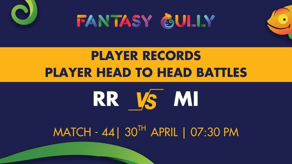 RR vs MI player battle, player stats and player head to head records for Match 44, IPL 2022