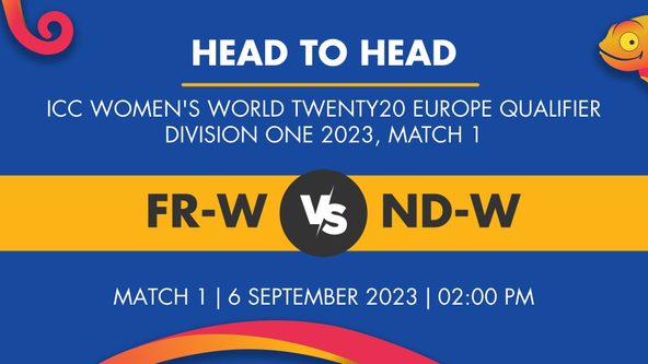 FR-W vs ND-W Player Stats for Match 1, FR-W vs ND-W Prediction Who Will Win Today's ICC Women's World Twenty20 Europe Qualifier Division One Match Between France Women and Netherlands Women