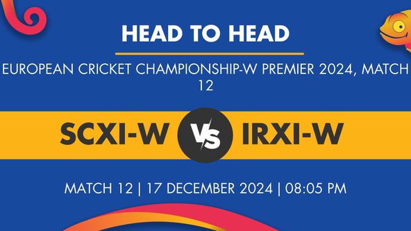 SCXI-W vs IRXI-W Player Stats for Match 12, SCXI-W vs IRXI-W Prediction Who Will Win Today's European Cricket Championship-W Premier Match Between Scotland XI-W and Ireland XI-W