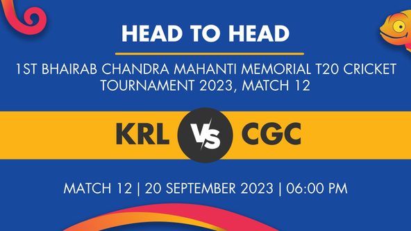 KRL vs CGC Player Stats for Match 12, KRL vs CGC Prediction Who Will Win Today's 1st Bhairab Chandra Mahanti Memorial T20 Cricket Tournament Match Between Kerala CC and Chhattisgarh CC