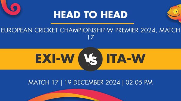 EXI-W vs ITA-W Player Stats for Match 17, EXI-W vs ITA-W Prediction Who Will Win Today's European Cricket Championship-W Premier Match Between England XI-W and Italy Women