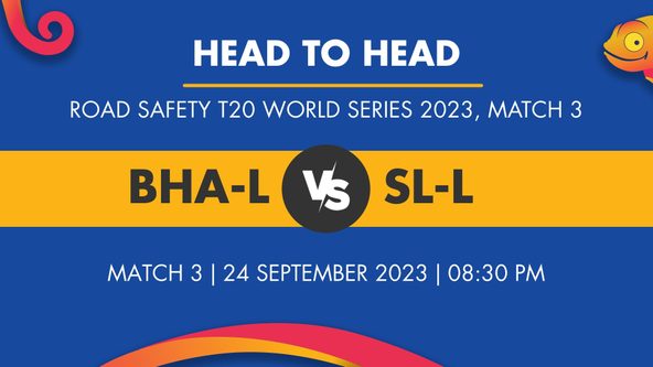 BHA-L vs SL-L Player Stats for Match 3, BHA-L vs SL-L Prediction Who Will Win Today's Road Safety T20 World Series Match Between Bharat Legends and Sri Lanka Legends