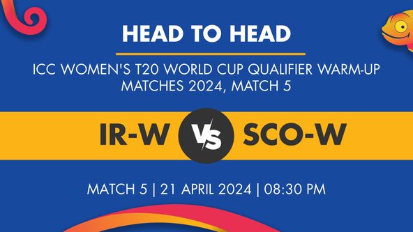 IR-W vs SCO-W Player Stats for Match 5, IR-W vs SCO-W Prediction Who Will Win Today's ICC Women's T20 World Cup Qualifier Warm-up Matches Match Between Ireland Women and Scotland Women