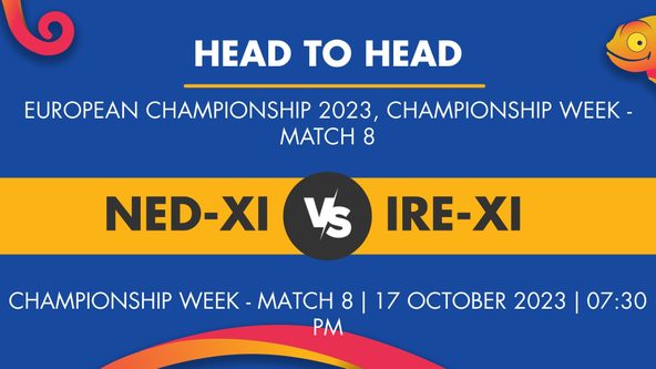 NED-XI vs IRE-XI Player Stats for Championship Week - Match 8, NED-XI vs IRE-XI Prediction Who Will Win Today's European Championship Match Between Netherlands XI and Ireland XI