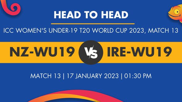 NZ-WU19 vs IR-WU19 Player Stats for Match 13 - Who Will Win Today's ICC Women's U-19 T20 WC Match Between New Zealand Women Under-19 and Ireland Women Under-19