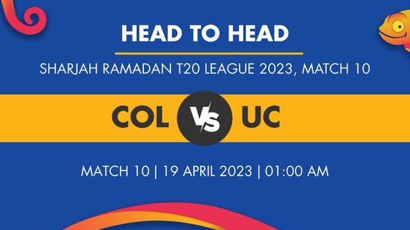 COL vs UC Player Stats for Match 10, COL vs UC Prediction Who Will Win Today's Sharjah Ramadan T20 League Match Between Colatta Chocolates and UAE Champions