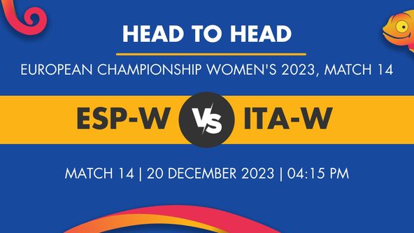 ESP-W vs ITA-W Player Stats for Match 14, ESP-W vs ITA-W Prediction Who Will Win Today's European Championship Women's Match Between Spain Women and Italy Women